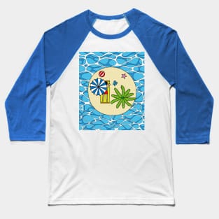 Lonely Island Relaxation Sun Baseball T-Shirt